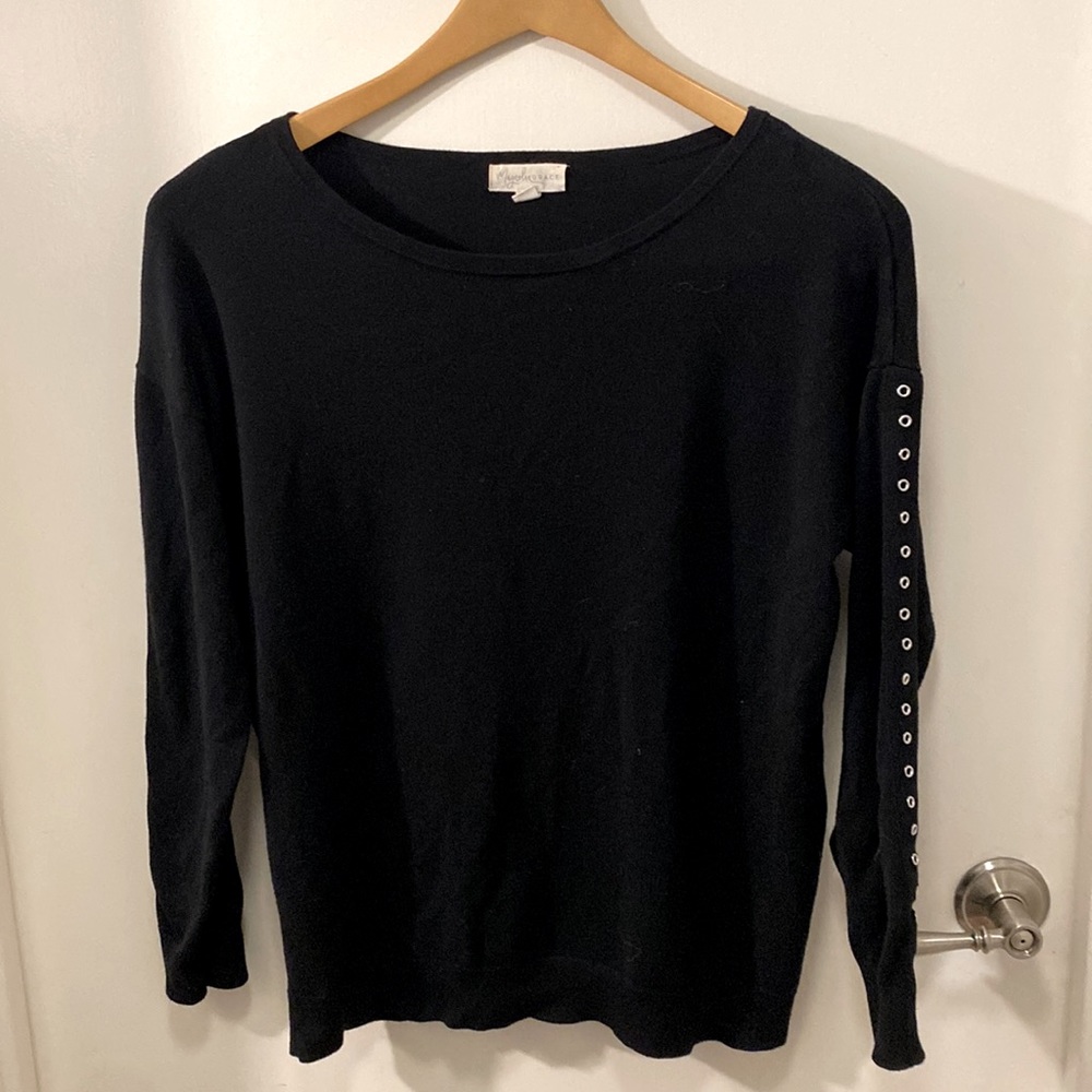 Magnolia Grace XL Black studded Sweater